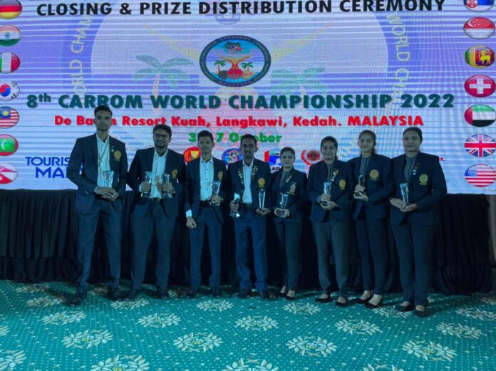 ලෝක කැරම් ශූරතාවයේ දී ශ්රී ලංකාවට පදක්කම් හතරක්-Four medals for Sri Lanka in the World Carrom Championship