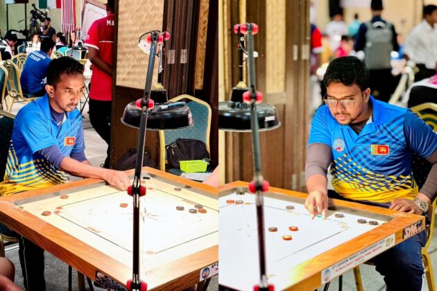 ලෝක කැරම් ශූරතාවලියේ ලෝකඩ පදක්කම ප්‍රනාන්දු සහ හිල්මි ට - Fernando and Hilmi win Bronze at World Carrom Championship