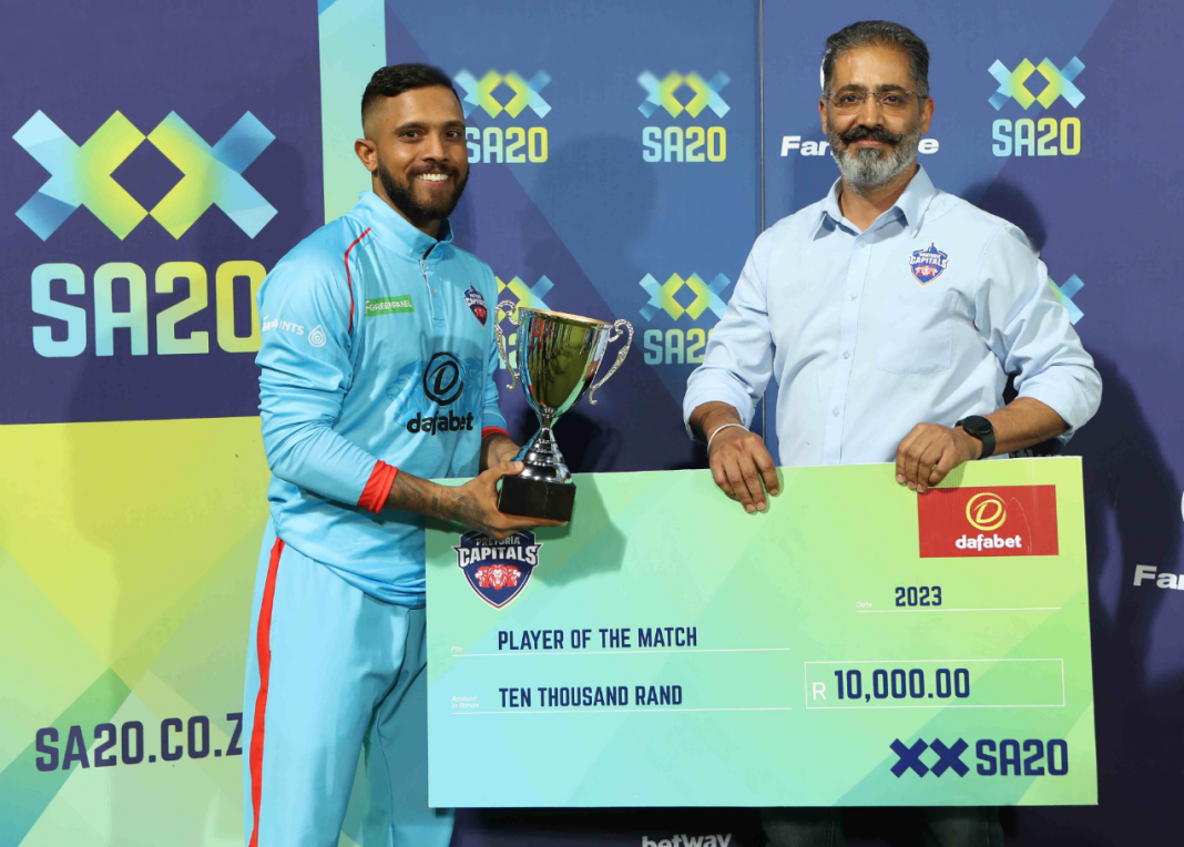 කුසල් මෙන්ඩිස්ගේ විශිෂ්ට ඉනිම Pretoria Capitals ජය මාවතට ගෙනයයි.. ” MENDIS AND INGRAM DO THE JOB FOR THE CAPITALS “