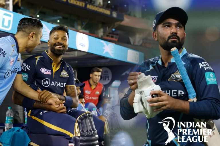 ICEMAN GUJARAT TITANS ජය තහවුරු කරයි-Rahul Tewatia star as Gujarat Titans stun Punjab Kings by six wickets at Mohali