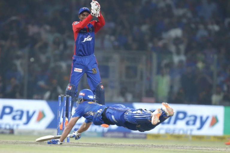 DC පරදා MUMBAI INDIANS කුළුදුල් ජයග්‍රහණය වාර්තා කරයි -MUMBAI INDIANS BEAT DELHI CAPITALS