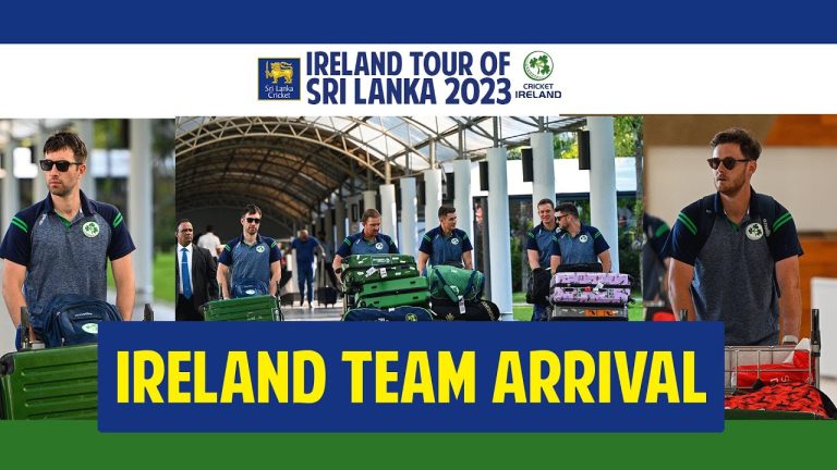 තෑගිත් අරන් අවුරුදු නෑගම් එන අයර්ලන්තය - Ireland team arrives in Sri Lanka for two-match Test Series!