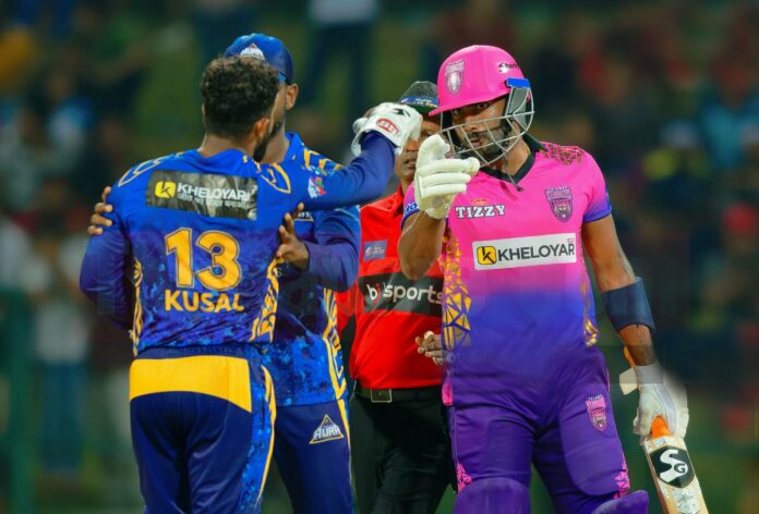 නීති කැඩු කුසල් හා චාමික ට වැඩ වරදීKusal Mendis and Chamika Karunaratne fined for violating Lanka Premier League (LPL) code of conduct Lanka Premier League 2023