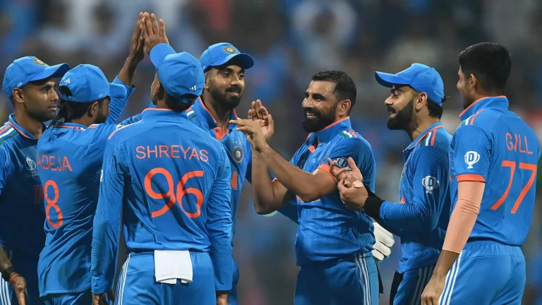 ඉන්දියාව අපරාජිතව අර්ධ අවසන් වටයට. India fill their boots and stay unbeaten, now for the knockouts ICC Cricket World Cup 2023