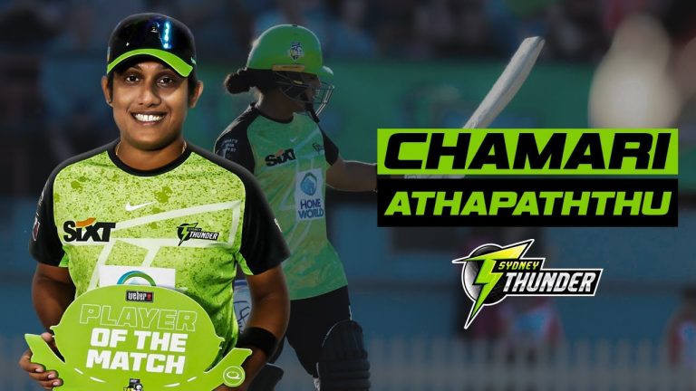 වෙන්දේසියෙන් ඉවත් වූ චමරි WBBL පිටිය ගිනියම් කරයි-Chamari Athapaththu crowned WBBL Player of the Tournament WBBL 2023