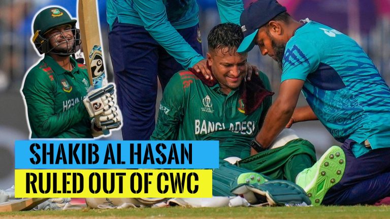 Shakib al hasan ලෝක කුසලානයෙන් ඉවතට- Shakib ruled out of World Cup with a fractured finger ICC Cricket World Cup 2023