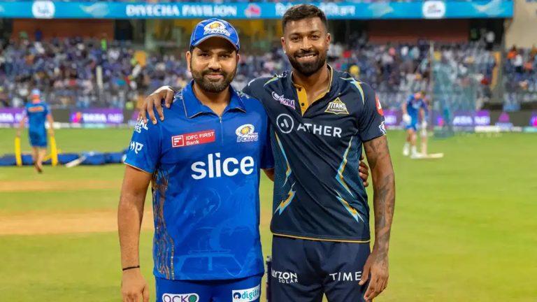 Mumbai Indians නායකත්වය ශර්මාගෙන් පාන්ඩ්‍යා වෙතට !- Rohit Sharma was replaced by Hardik Pandya as Mumbai Indians' captain for IPL 2024.