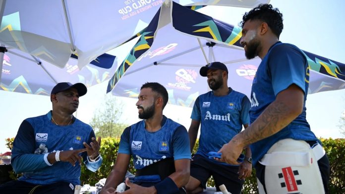 වර්ෂාව හේතුවෙන් තරගය අත්හැර දැමීම නිසා ශ්‍රි ලංකාව කබලෙන් ලිපට! Washout puts Sri Lanka on brink of exit.