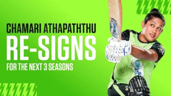 චමරි අතපත්තු Sydney Thunder සමග යලි ගිවිසුම් ගත වෙයි ‘Atta’ is back!
