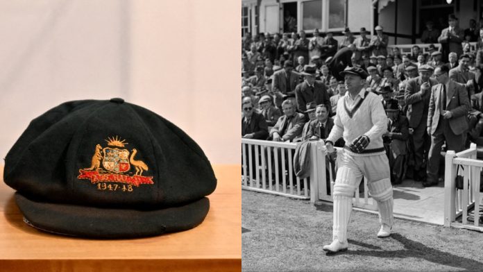 බ්‍රැඩ්මන්ගේ තොප්පිය රු. කෝටි 14ක්-Bradman’s famous ‘baggy green’ up for auction