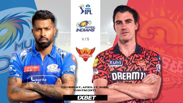 IPL 2025: Match 33, MI vs SRH Match Prediction – Who will win today’s match between Mumbai vs Hyderabad? අද තරගයේ ජයග්‍රහනය කාටද?