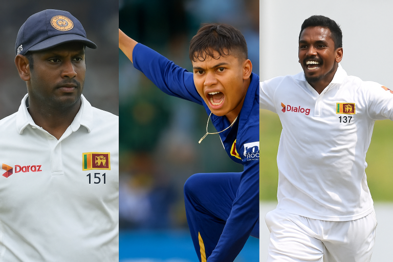 මැතිව්ස් පිටවෙයි – වෙල්ලාලගේ හා විශ්ව ප්‍රනාන්දුට සංචිතයේ තැනක්