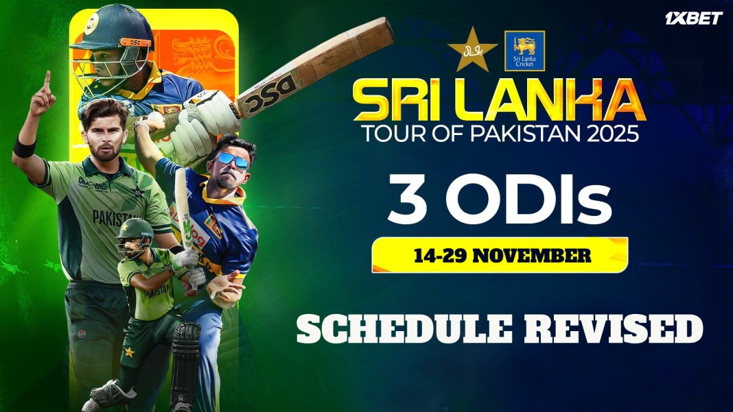 පාකිස්තාන – ශ්රී ලංකා එක්දින සහ විස්සයි20 තුන්කොන් තරඟාවලියේ කාලසටහන සංශෝධනය කෙරේ