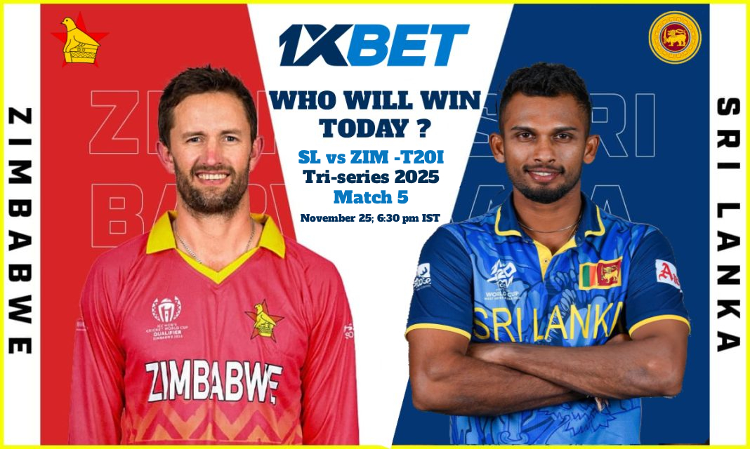 SL vs ZIM, T20I තුන්කොන් තරඟාවලිය 2025: ශ්රී ලංකාව සහ සිම්බාබ්වේ අතර අද තරඟයෙන් කවුද දිනන්නේ?