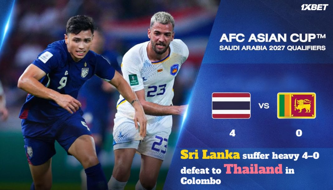 Sri Lanka suffer heavy 4–0 defeat to Thailand in Colombo