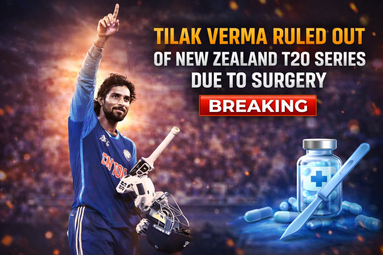 තිලක් වර්මාට නවසීලන්ත විස්සයි20 තරගාවලිය අහිමි වෙයි