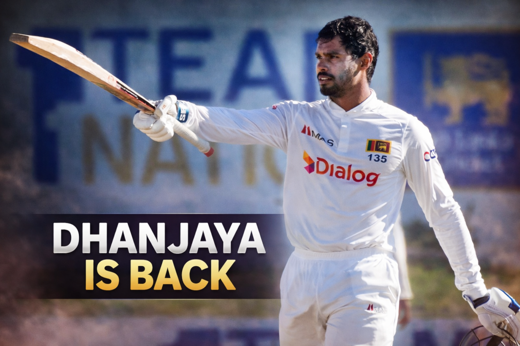 එංගලන්තයට එරෙහිව ධනංජය ද සිල්වා නැවත කැඳවයි!