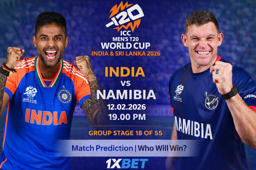 2026 T20 ලෝක කුසලානය: 18 වන තරඟය, IND vs NAM තරඟ අනාවැකිය – අද තරඟයේ ජයග්රහණය කාටද?