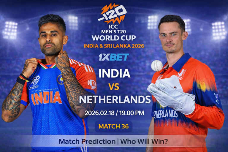 2026 T20 ලෝක කුසලානය: 36 වන තරඟය, IND vs NED තරඟ අනාවැකිය - අද තරඟය කවුද දිනන්නේ?