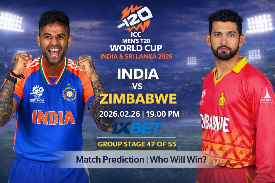 2026 T20 ලෝක කුසලානය: 48 වන තරඟය, සුපිරි අට වටය, IND vs ZIM තරඟ අනාවැකිය – අද තරඟය කවුද දිනන්නේ?