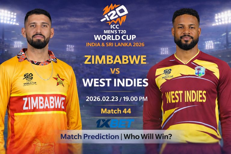 2026 T20 ලෝක කුසලානය: 44 වන තරඟය, සුපිරි අට වටය, ZIM vs WI තරඟ අනාවැකිය - අද තරඟය කවුද දිනන්නේ?