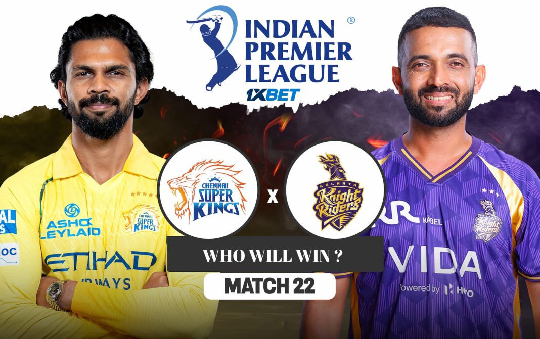 IPL 2026: තරගය 22, CSK vs KKR තරඟ අනාවැකිය - අද IPL තරඟයෙන් කවුද ජයග්‍රහණය කරන්නේ?