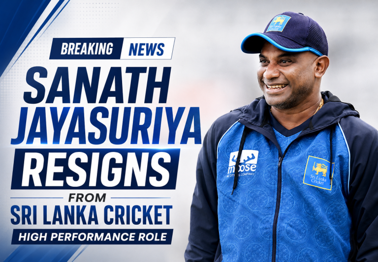 සනත් ජයසූරිය ශ්‍රී ලංකා ක්‍රිකට් කණ්ඩායමේ ඉහළ කාර්ය සාධන භූමිකාවෙන් ඉල්ලා අස්වෙයි!