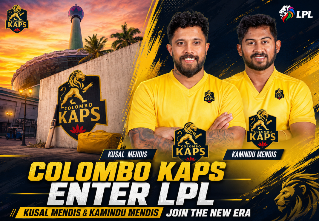කුසල් මෙන්ඩිස් සහ කමිඳු මෙන්ඩිස් සමග Colombo Kaps නව මුහුණුවරකින් LPL තරගාවලියට!