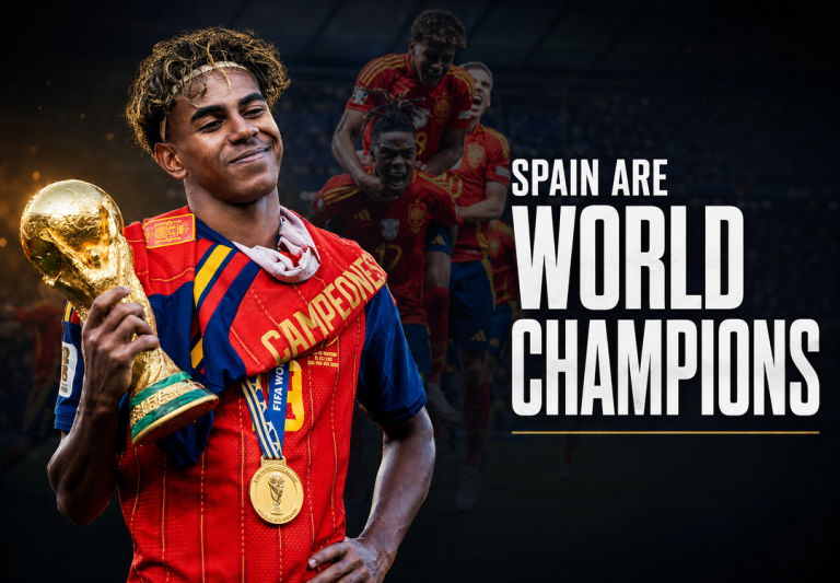 ස්පාඤ්ඤය 2026 FIFA ලෝක ශූරතාව දිනාගනී!