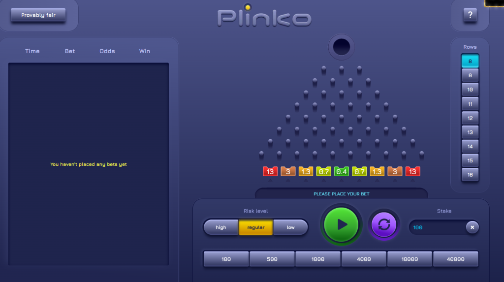 Plinko game එක ප්ලේ කරන්නෙ මෙහෙමයි!