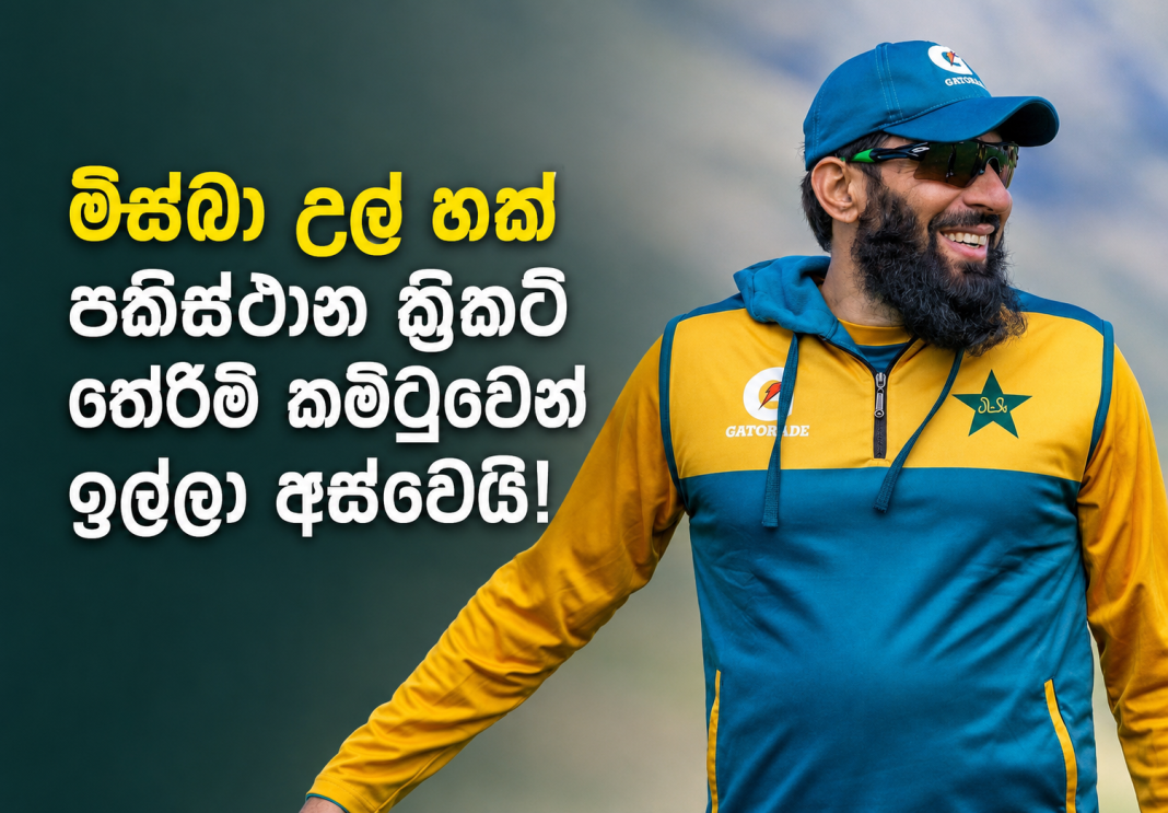 මිස්බා උල් හක් පකිස්ථාන ක්රිකට් තේරීම් කමිටුවෙන් ඉල්ලා අස්වෙයි!